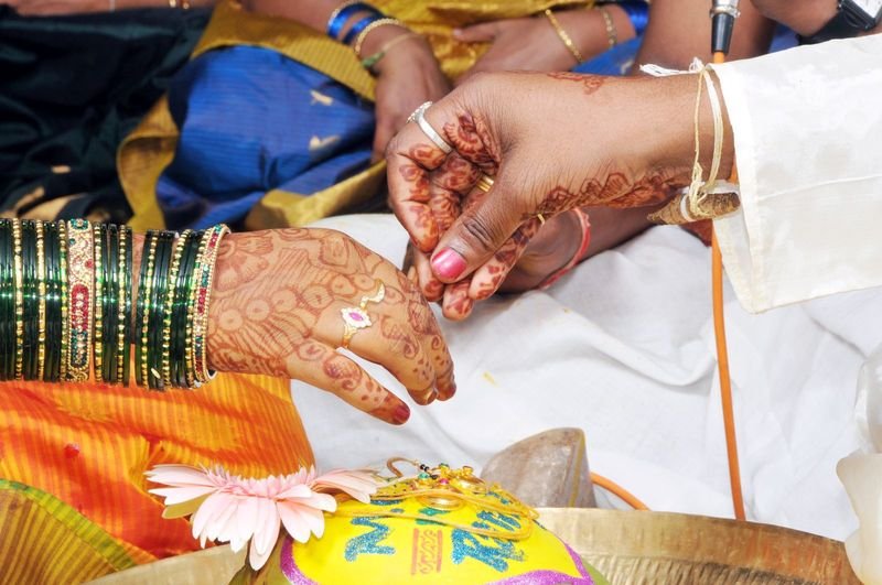 Bride in traditional jewelry